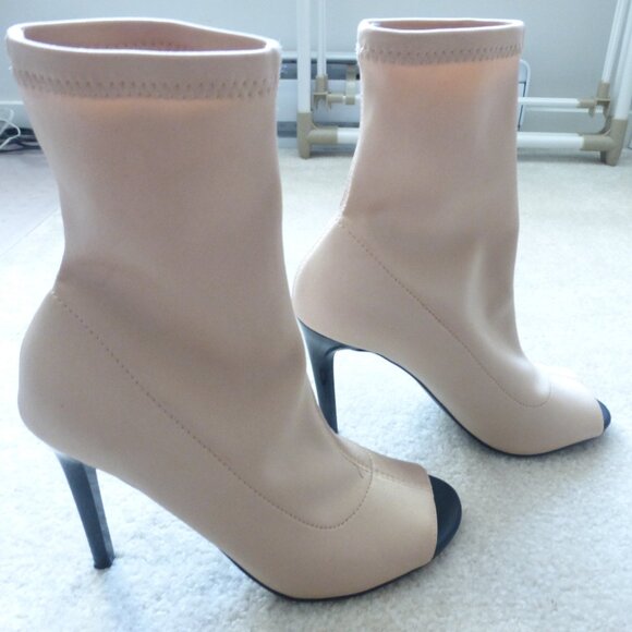 CALL IT SPRING tan pull-on sock mid-ankle booties - Picture 2 of 11